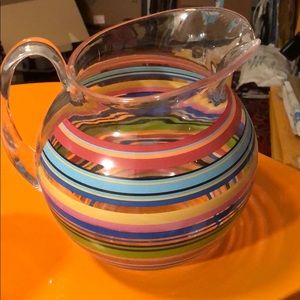 Pottery Barn Espadrille Acrylic Pitcher